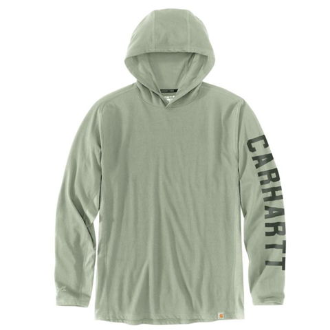 Sage Men's Force Relaxed Fit Long-Sleeve Logo Hooded T-Shirt 106654