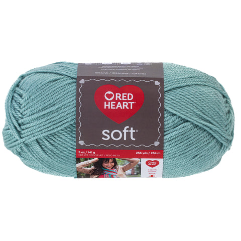 Sea Foam color soft yarn.