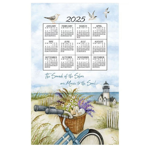 2025 Seashore Calendar Towels
