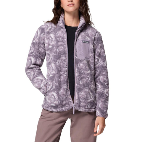 Shale Purple Women's West Bend Print Full Zip II Fleece Jacket 208585