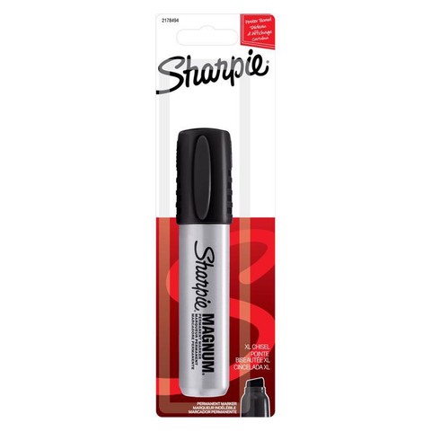 Sharpie Magnum Black Chisel Tip Permanent Marker 44101PP