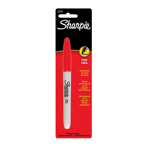 Sharpie Red Fine Tip Permanent Marker 30102