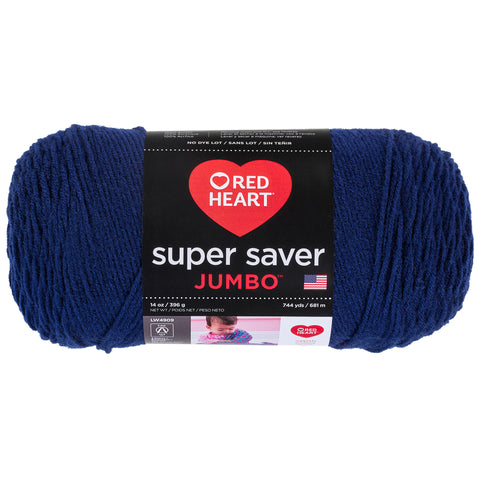 Soft Navy Red Heart Yarn.