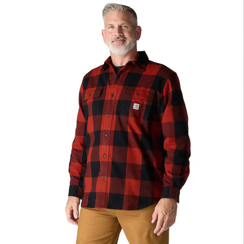 Men's Loose Fit Heavyweight Flannel Shirt 107013