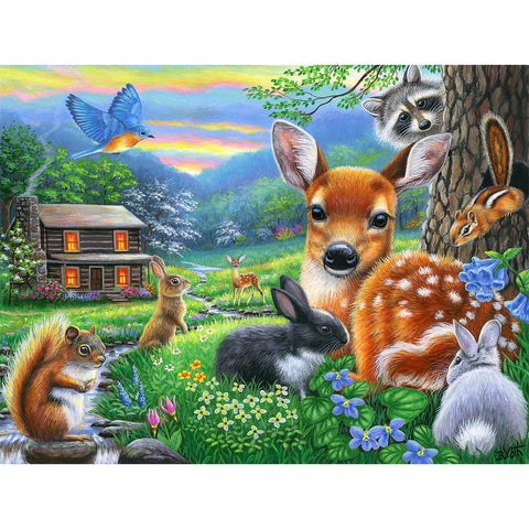Spring at the Cabin 500 PC Puzzle 52034 2