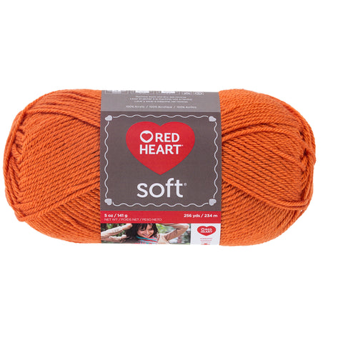 Tangerine Soft Red Heart Yarn.