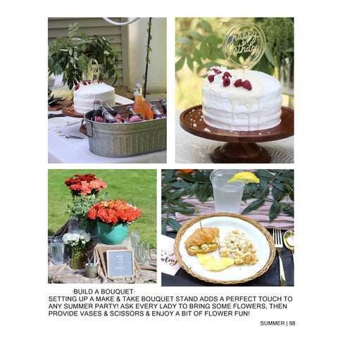 Teatime: The Year of Tea Parties build a bouquet