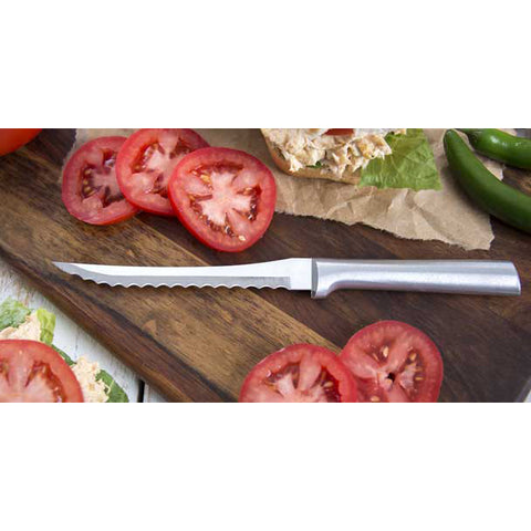 Silver handled knife