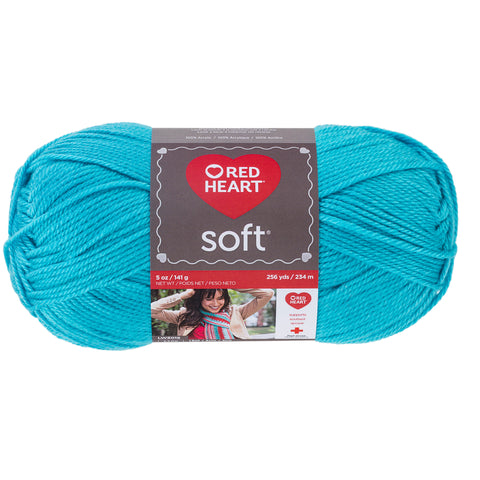 Turquoise Red Yarn Soft Yarn.