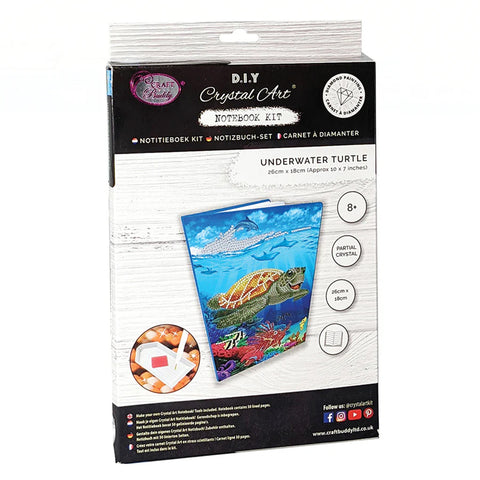Underwater Turtle Crystal Art Notebook Kit CA-49637 Box