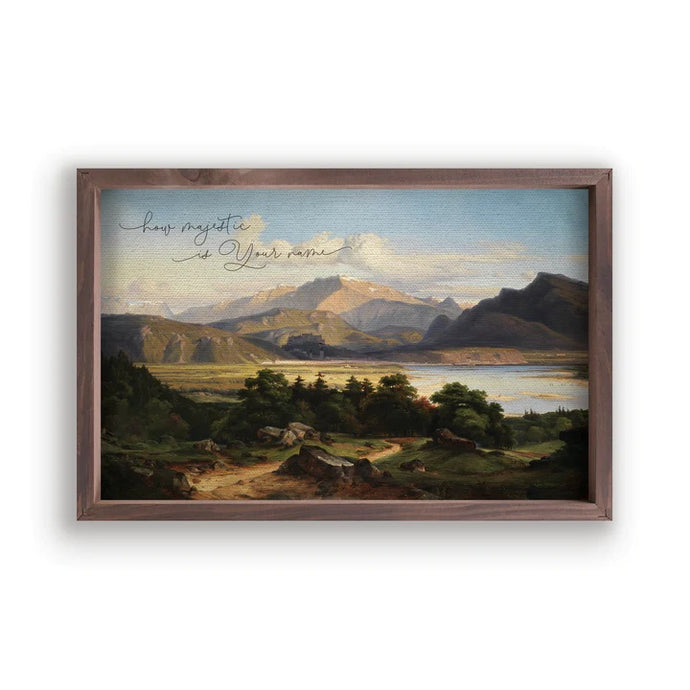 How Majestic Is Your Name Framed Art VFR0522