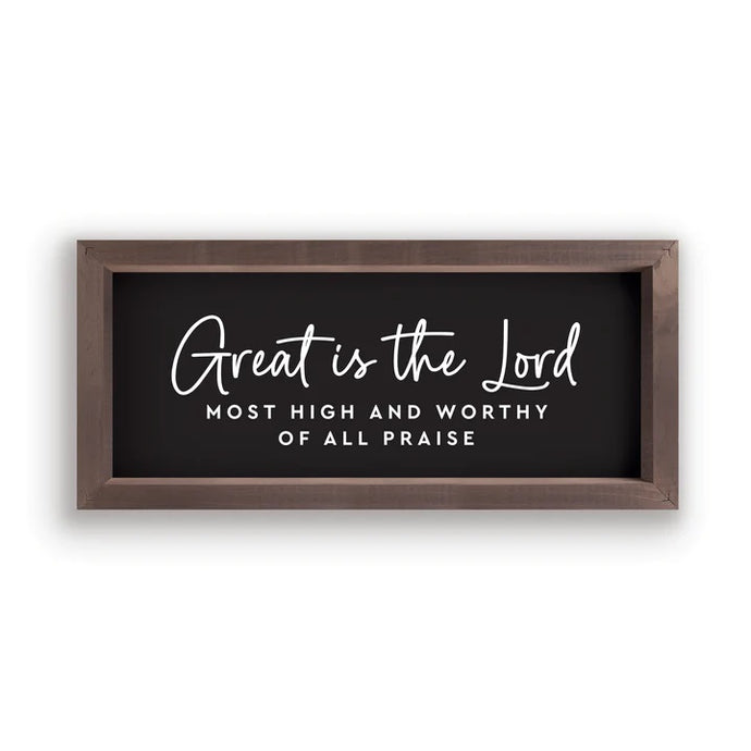 Great Is the Lord Framed Art VFR0560