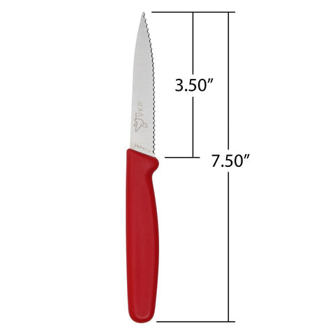 Serrated paring knife