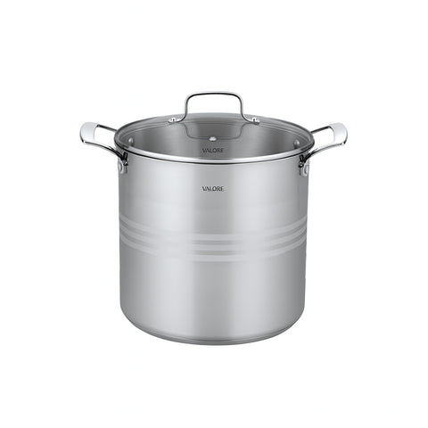 Valore 24 quart 5 ply stainless steel stock pot