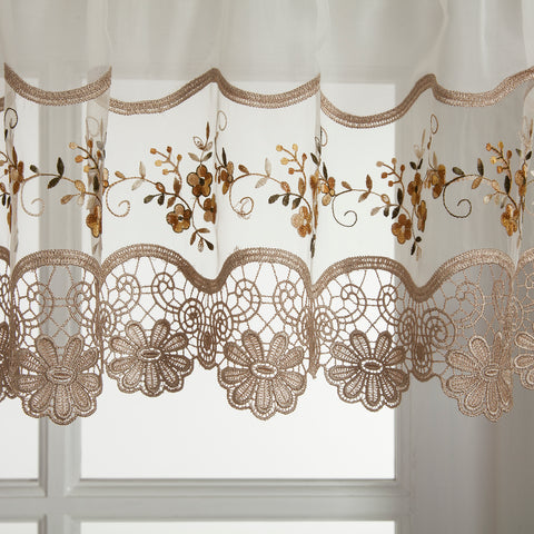 Sheer Vintage Tier Curtains 19