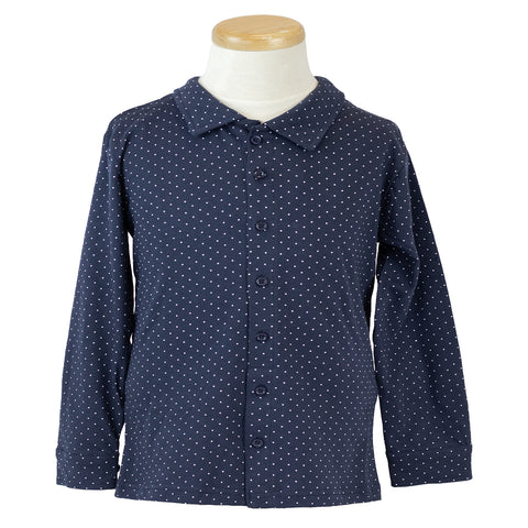 Boys' Button-Up Cotton Knit Shirt WC5407
