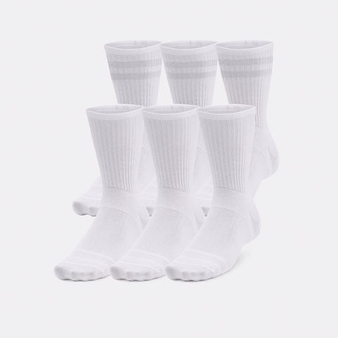 White Men's Essential Crew Socks 6-Pack 1387058