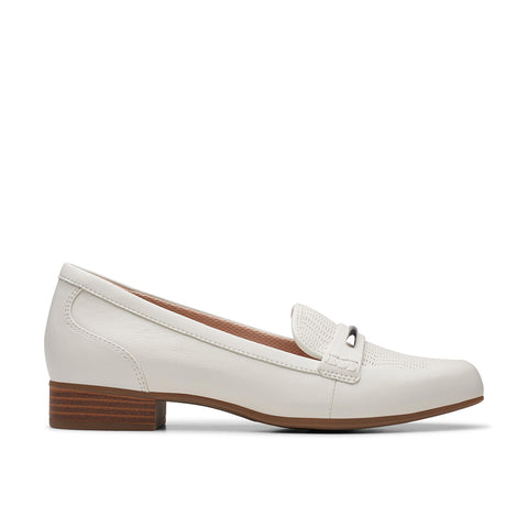 White Women's Juliet Aster Leather Shoes 26177