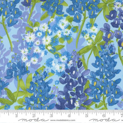 Wild Blossoms Collection Bluebonnet Florals Cotton Fabric 48732 mist