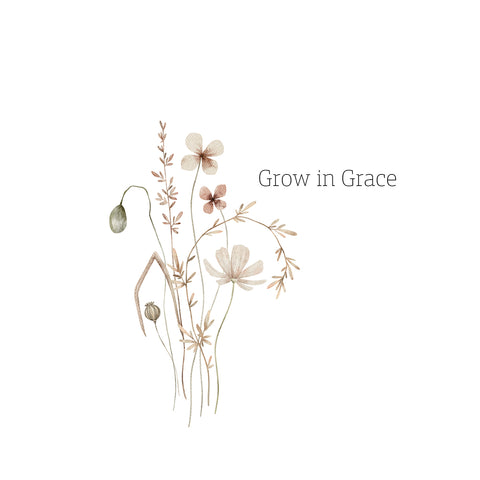 Printed Wildflower Handkerchiefs Set of 3 CH1520 grow in grace