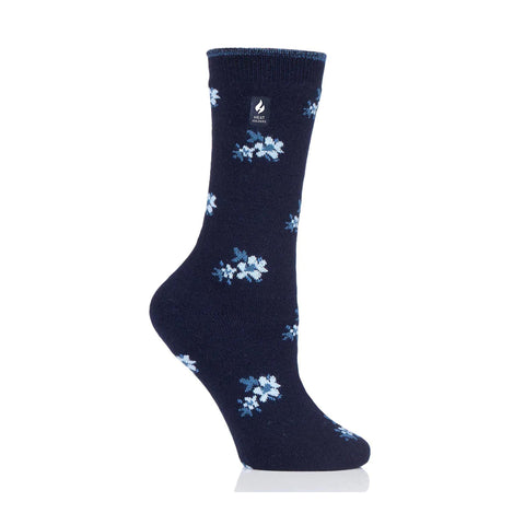 Women's Ultra Lite Floral Socks HH2W0 navy