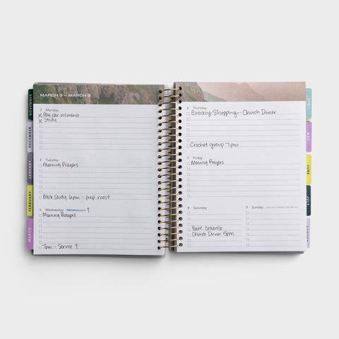 Work Towards Wonder 2024-2025 18-Month Agenda Planner U1751 lists