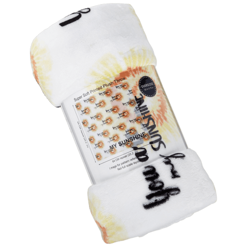 You Are My Sunshine Throw blanket rolled up in package