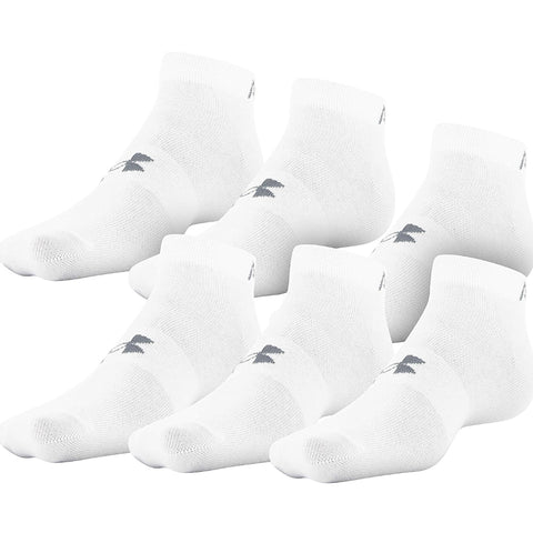 White Men's 6-Pack Essential Lite Socks A121-170