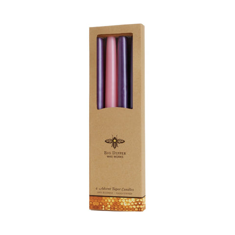 Big Dipper Wax Works Advent Taper Candle Set in package