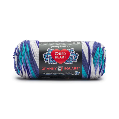 All in One Granny Square Yarn E310 amethyst