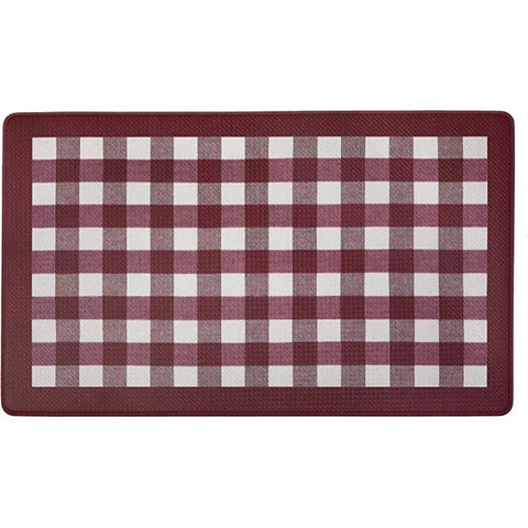 Burgundy Buffalo Check Anti-Fatigue Mat
