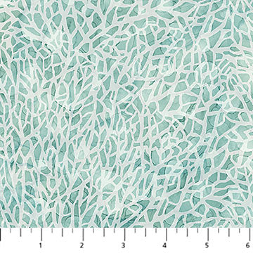 Sea Breeze Collection Coral Blender Cotton Fabric DP27103 aqua