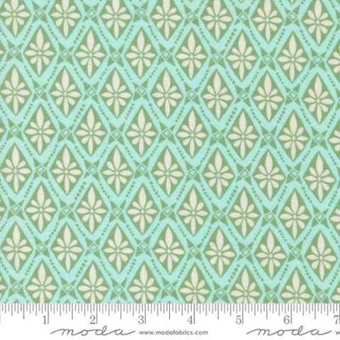 Tango Collection Diamonds Cotton Fabric 27336 aqua