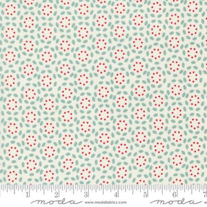 Vintage Collection Petal Dots Cotton Fabric 55655 aqua