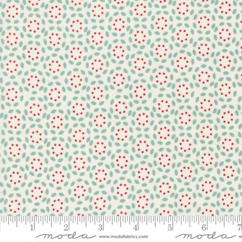 Vintage Collection Petal Dots Cotton Fabric 55655 aqua
