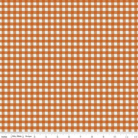 Forgotten Memories Collection Gingham Check Cotton Fabric autumn
