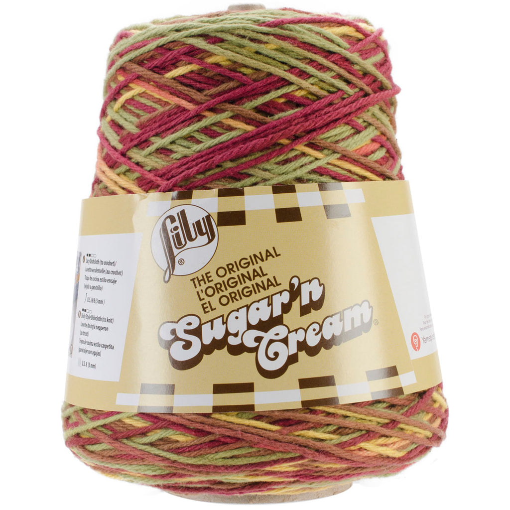 Lily Sugar'n Cream Cotton Cone Yarn, 14 oz, Yellow, 1 Cone