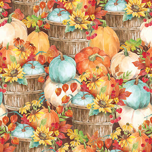 Autumn Blessings Collection Cotton Fabric 33 autumn collage