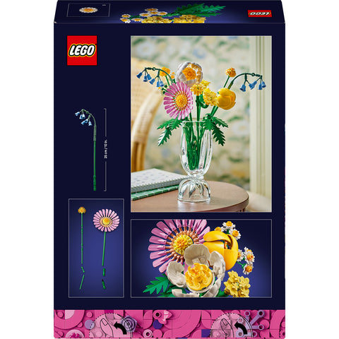 back, LEGO Botanicals Petite Sunny Bouquet Flower Set 10347