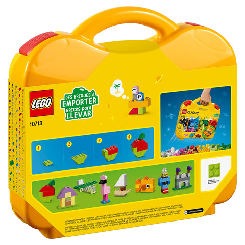 back, LEGO Classic Creative Suitcase Building Kit 10713