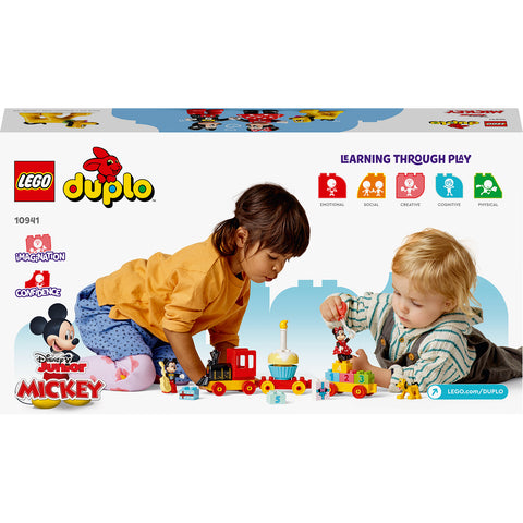 back, LEGO Duplo Disney Mickey & Minnie Birthday Train Building Toy 10941