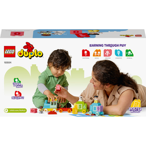 back, Lego Duplo My First Number Train - Learn To Count Building Toy 10954