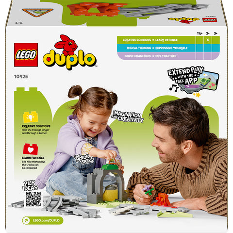 back, LEGO Duplo Town Train Tunnel and Tracks Expansion Set 10425