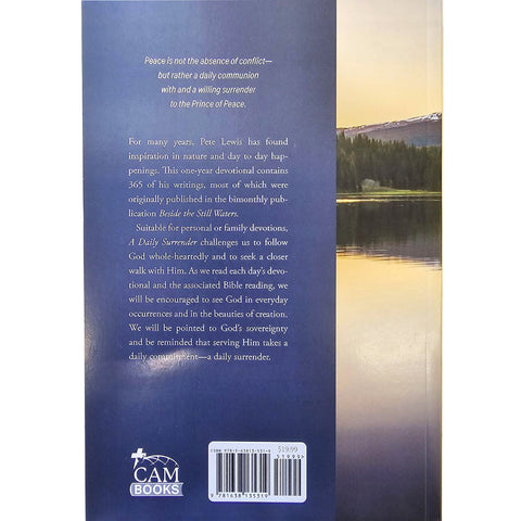 back cover, A Daily Surrender EN3315