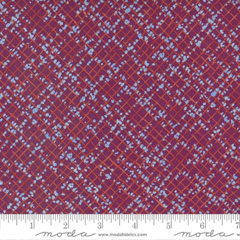 Wild Blossoms Collection Blotted Graph Paper Cotton Fabric 48737 berry