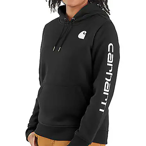 Women's Clarksburg Graphic Logo Hoodie 102791 Black