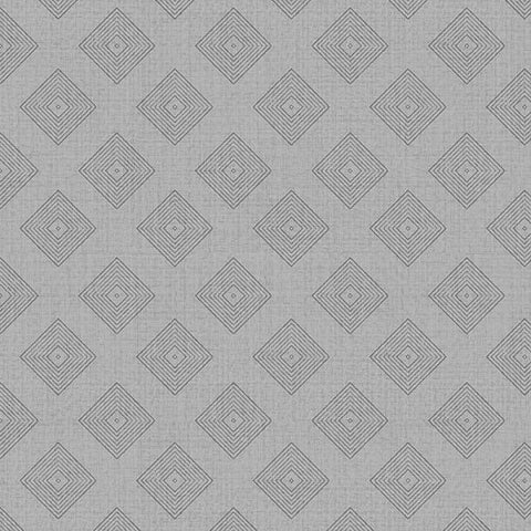 Wild Woods Lodge Collection Diamonds Cotton Fabric black