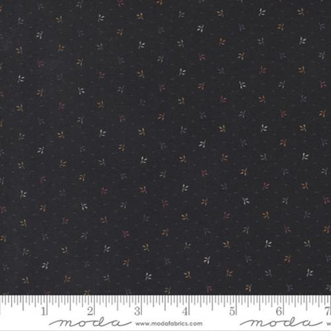 Daffodils and Dragonflies Collection Perfect Bloom Cotton Fabric 9705 black