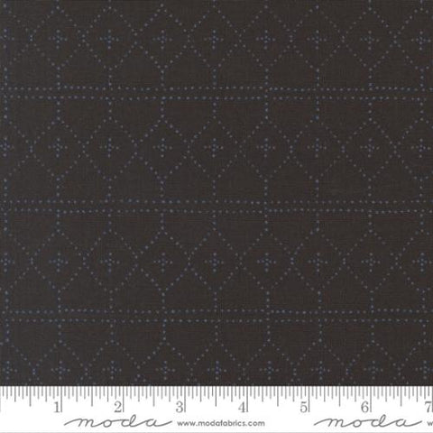 black, Brookside Collection Morocco Cotton Fabric 36085