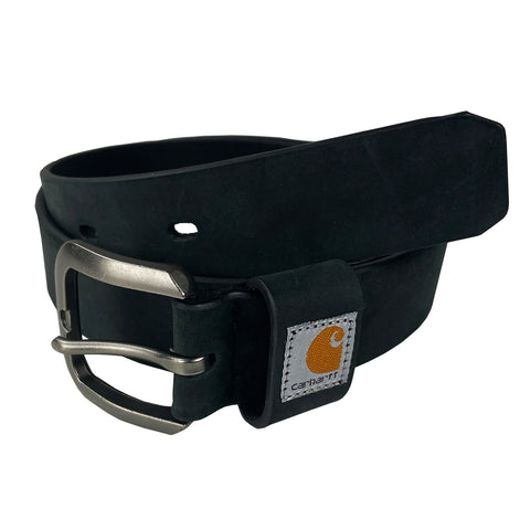Black leather belt